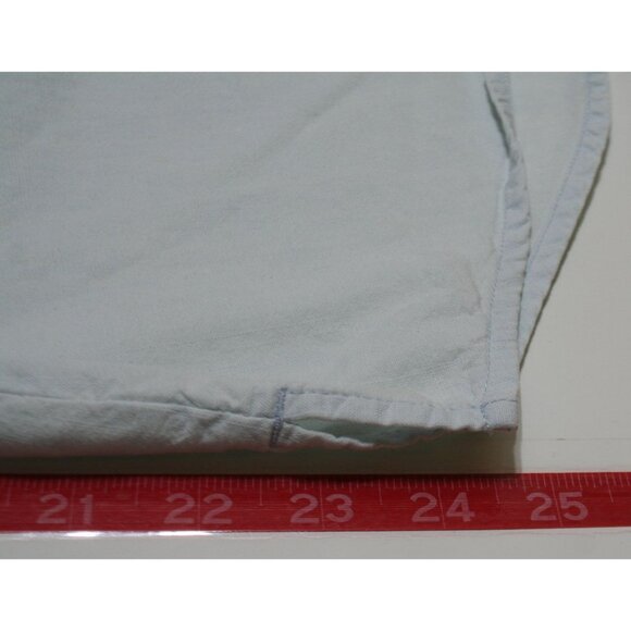 Harley-Davidson Blue Chambray Shirt Womens M Burn Rubber Embroidered Biker Moto - Picture 10 of 11